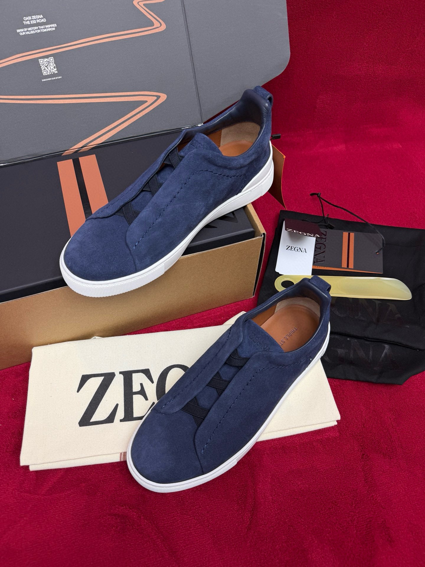 Zegna Suede Sneakers