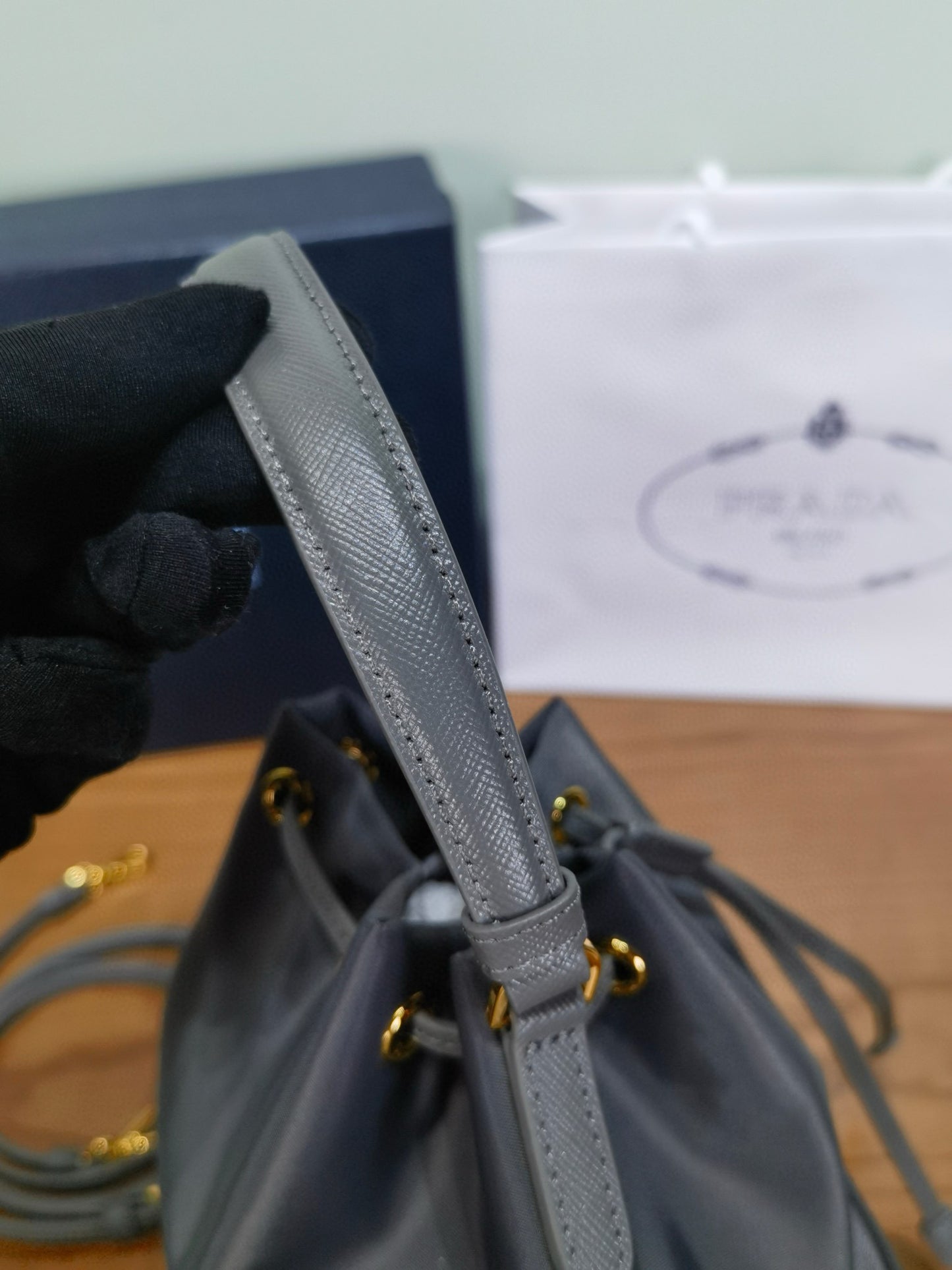 Prada Bucket Shoulder Bag