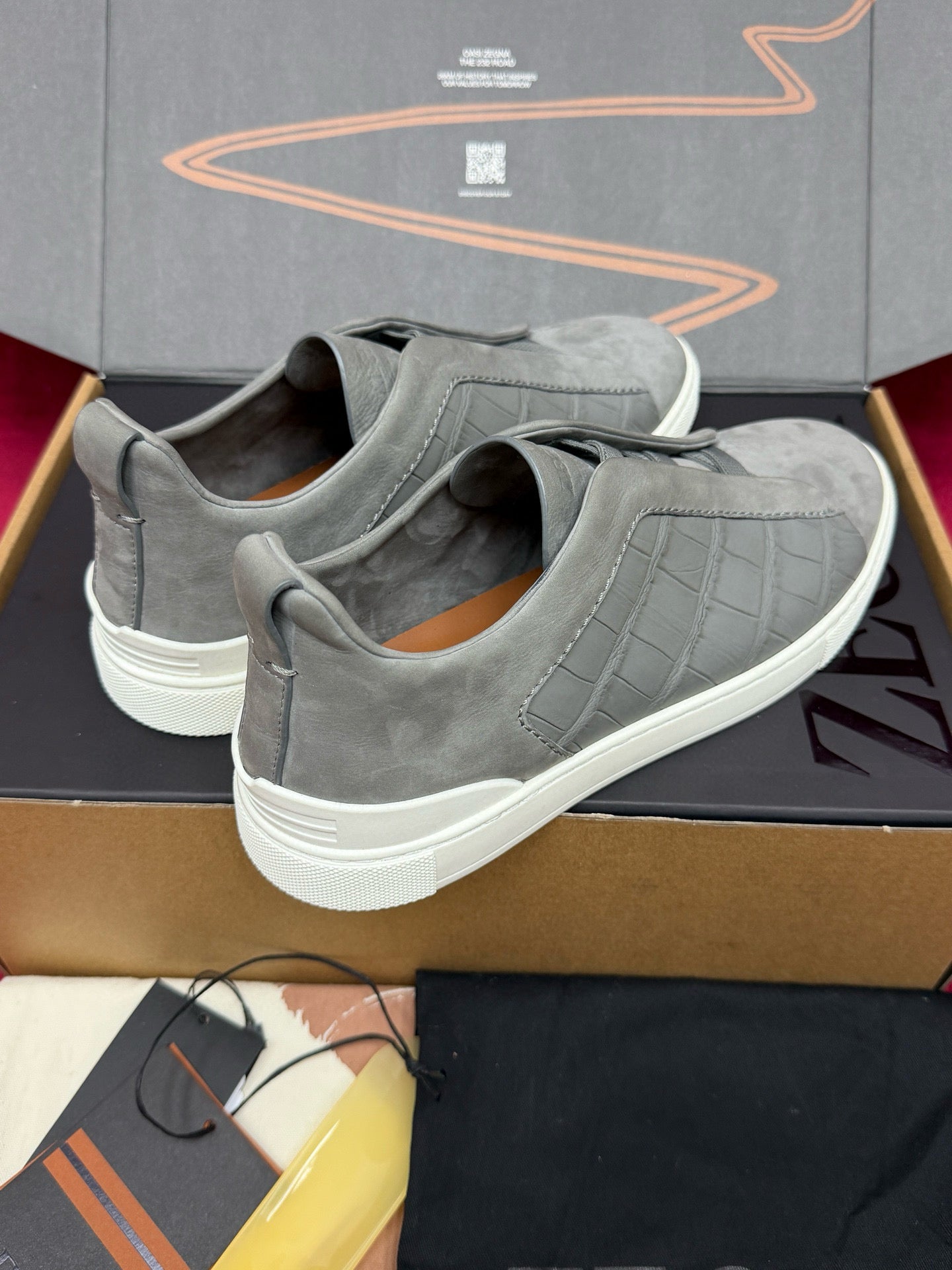 Zegna Alligator Sneakers