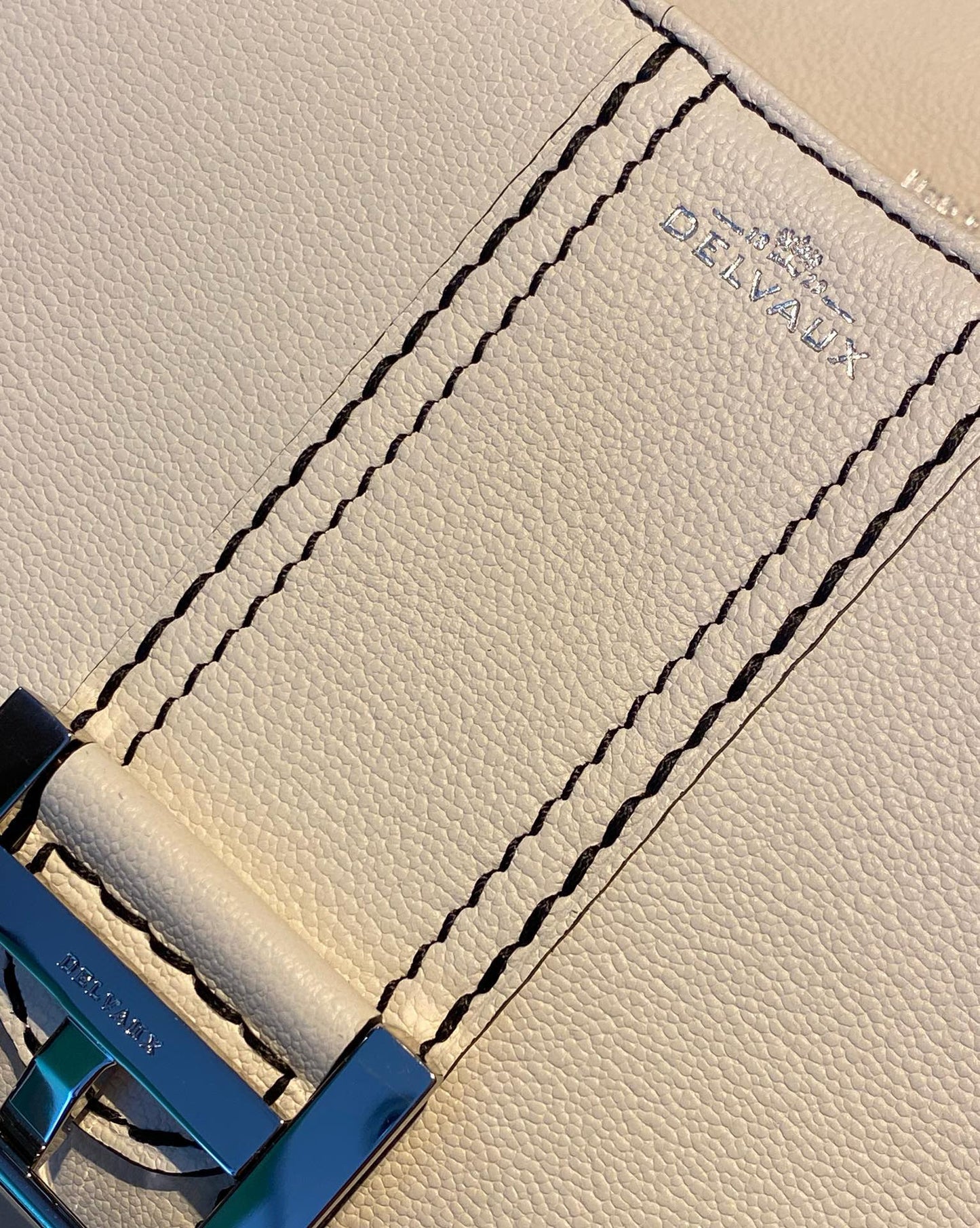 Delvaux Brillant Mini Surpiqué Rodeo Handbag