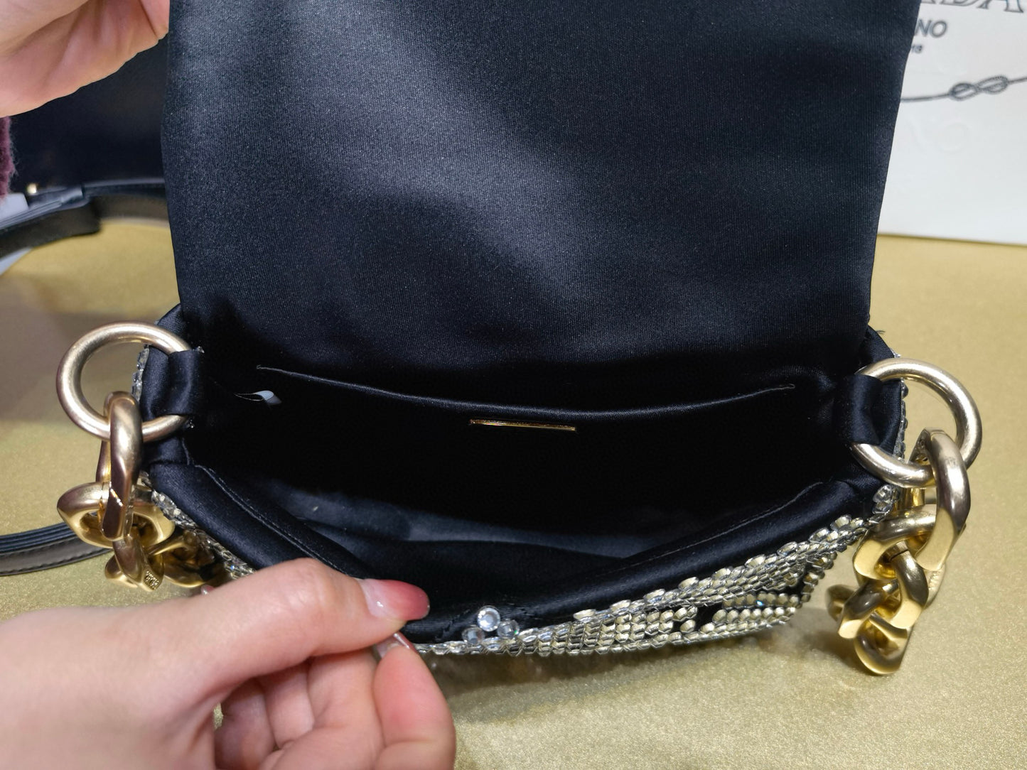 Prada Crystal Bag 17x11.5x6cm