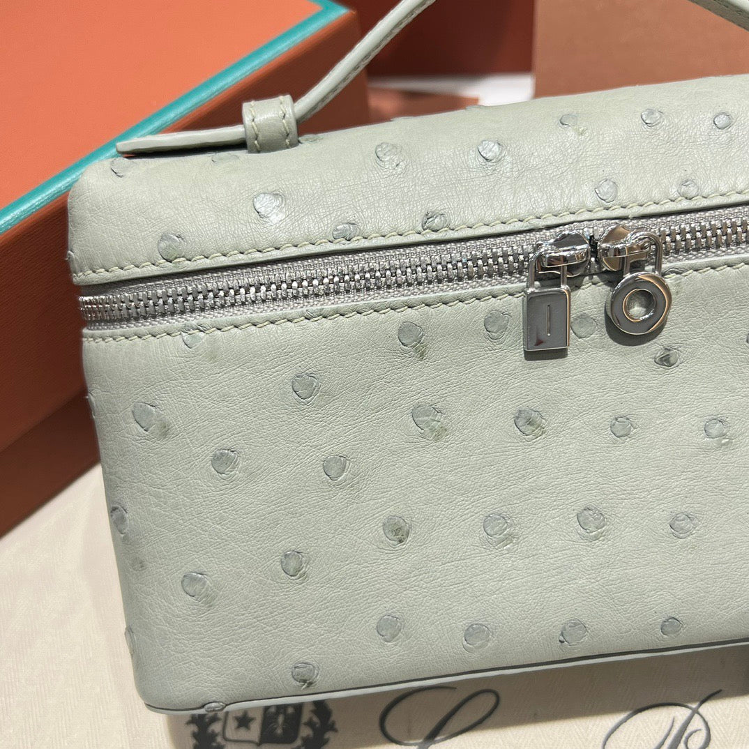 LP Extra Pocket L19 Ostrich Leather Bag