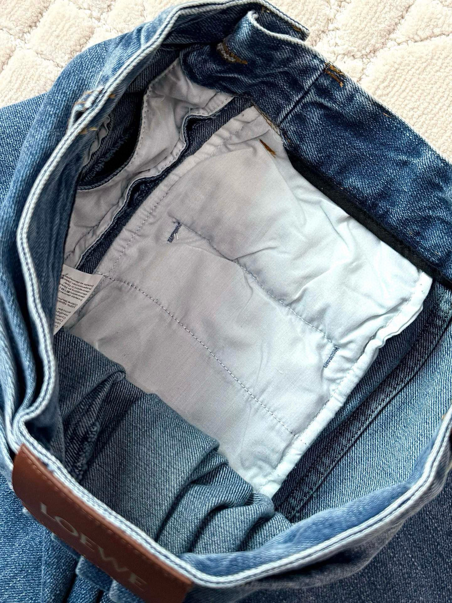 Loewe Blue Draped Jeans