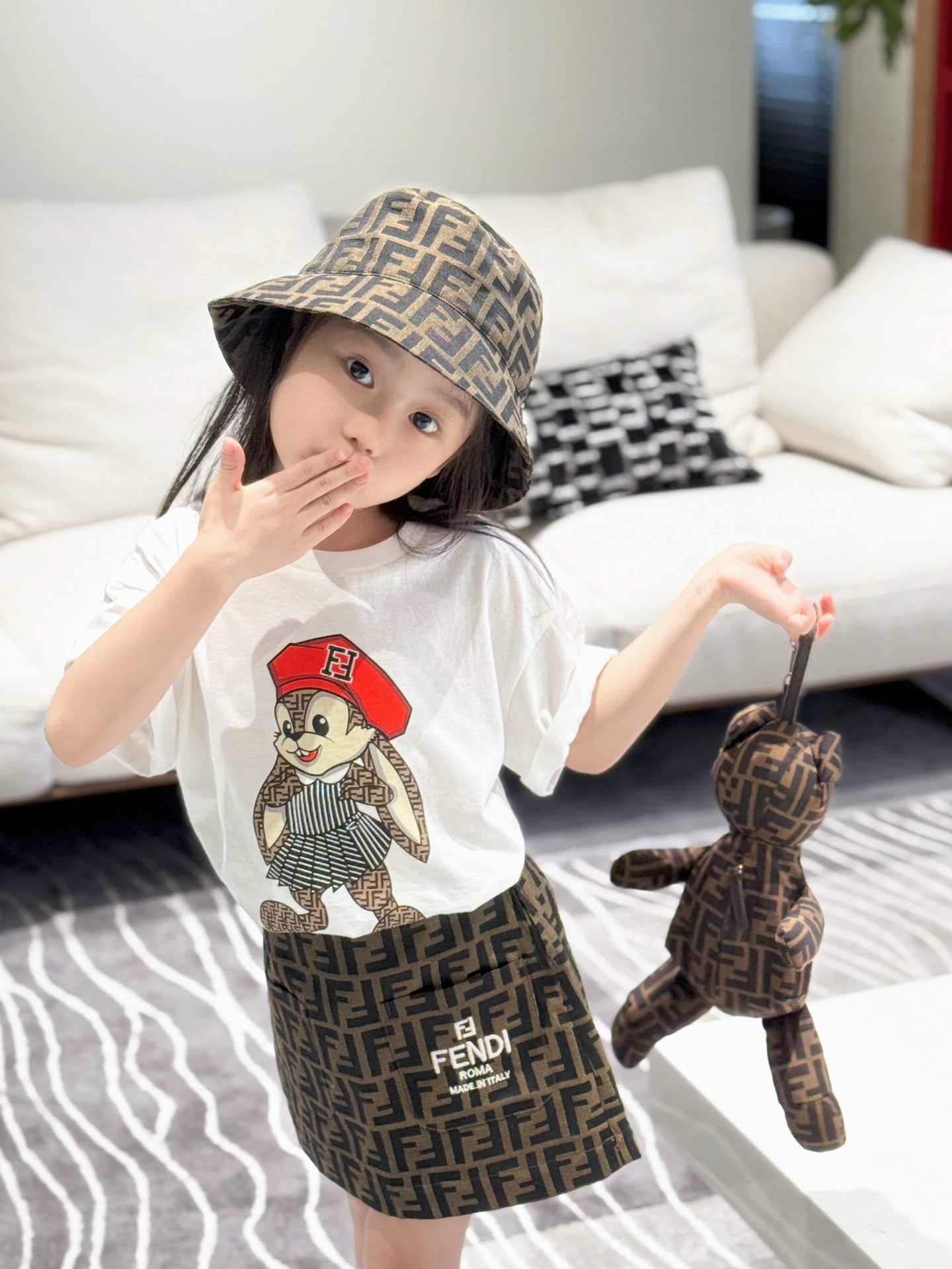 Fendi Shirt/Skirt Set