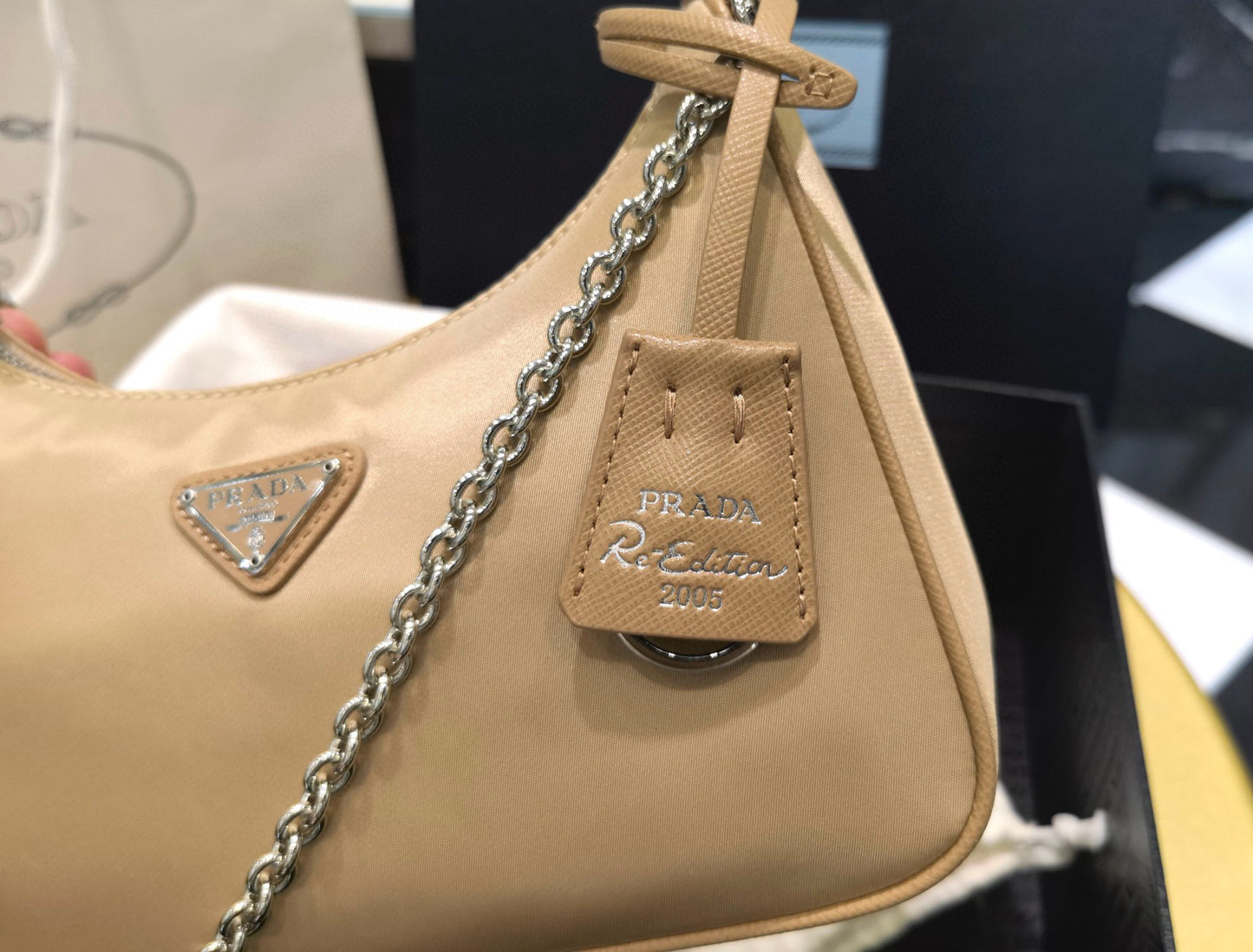 PD Re-Nylon Saffiano Bag