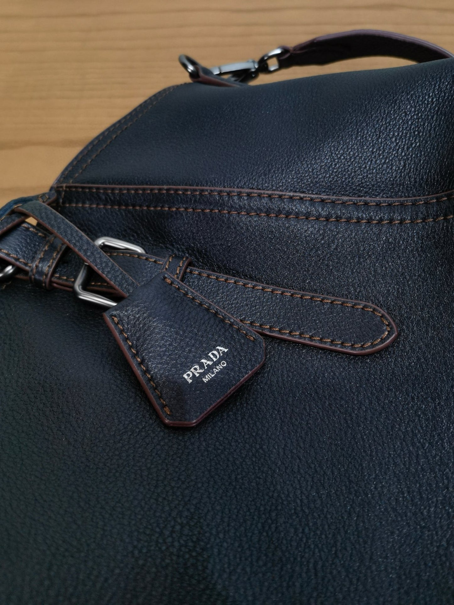 PD Large Leather Tote Bag 38x32x14cm