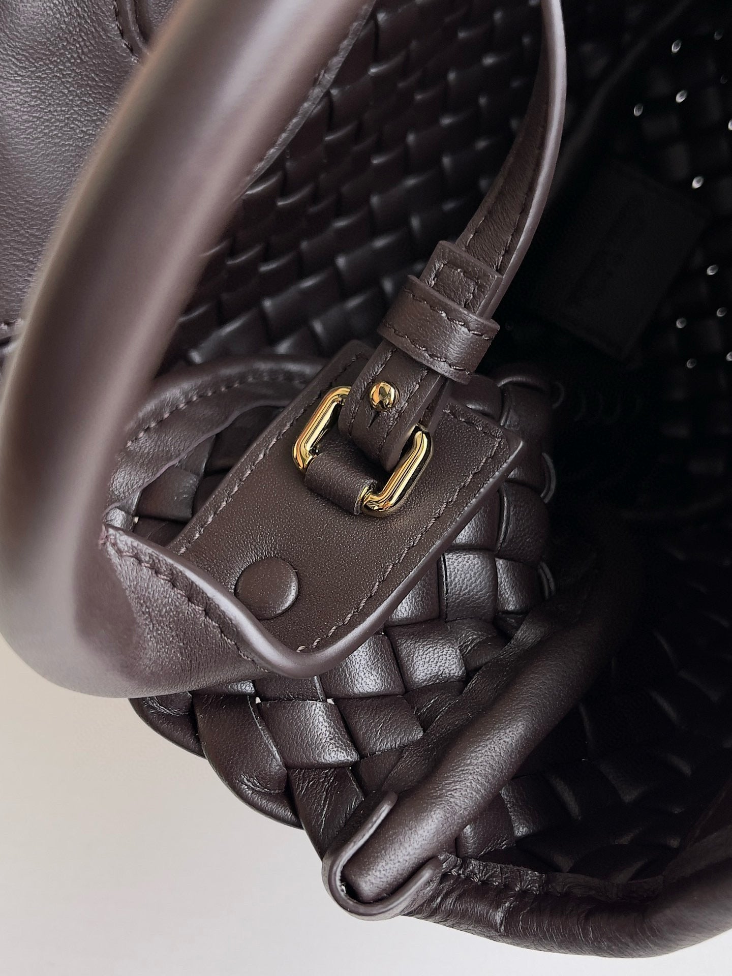 BV Burgundy Cobble Top-Handle Bag