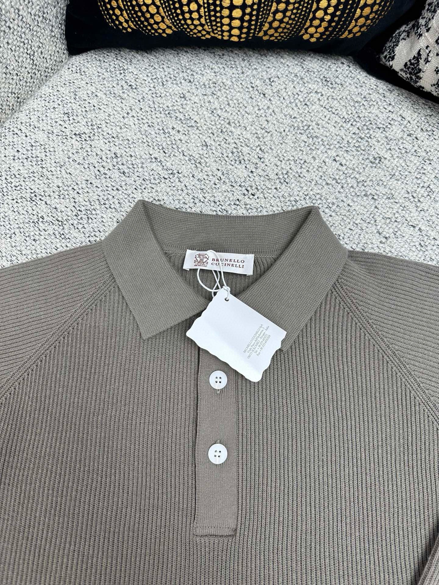 Brunello Cucinelli Long Sleeve Polo