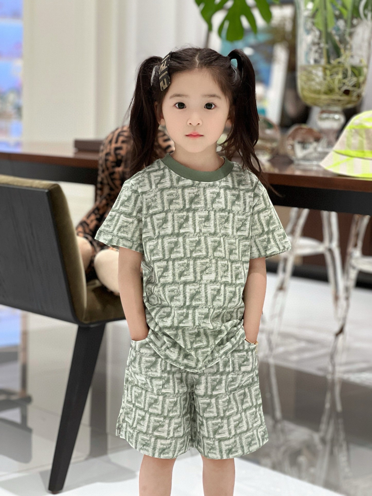 Fendi T-Shirt/Short Pant Set