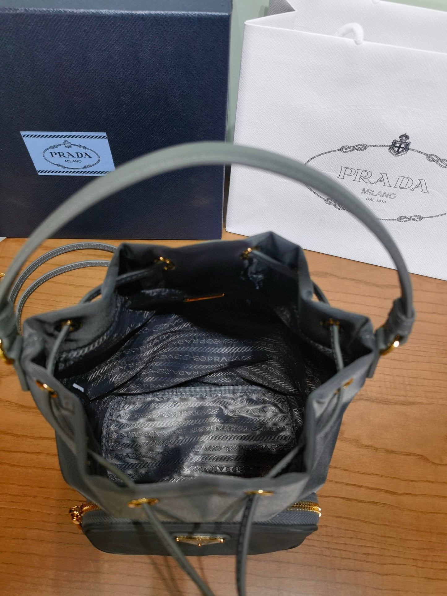 Prada Bucket Shoulder Bag