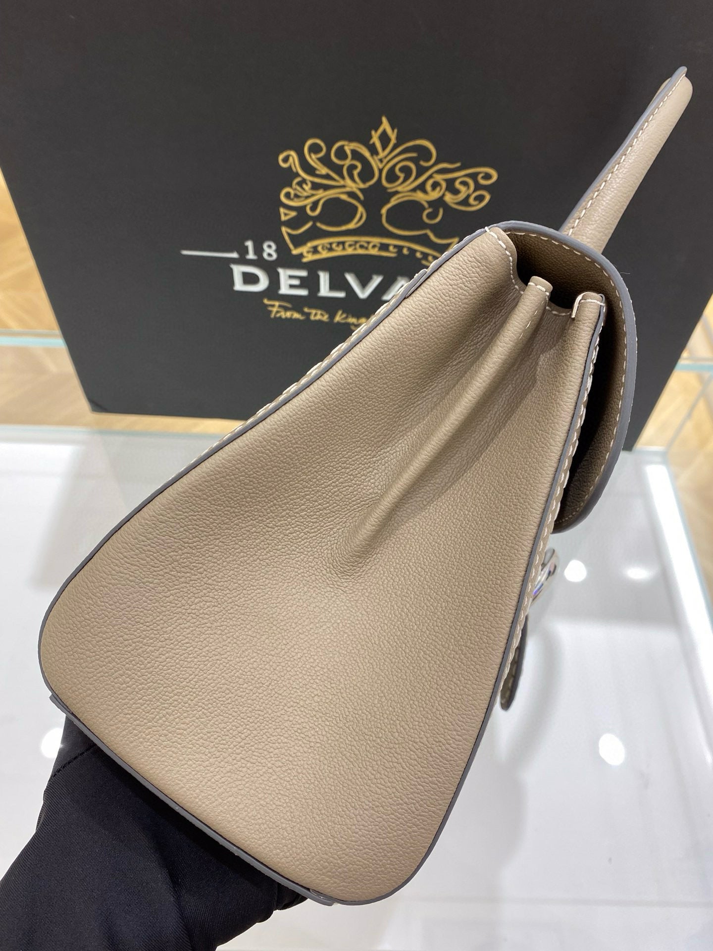 Delvaux Brillant Mini Surpique Rodeo Calf Handbag