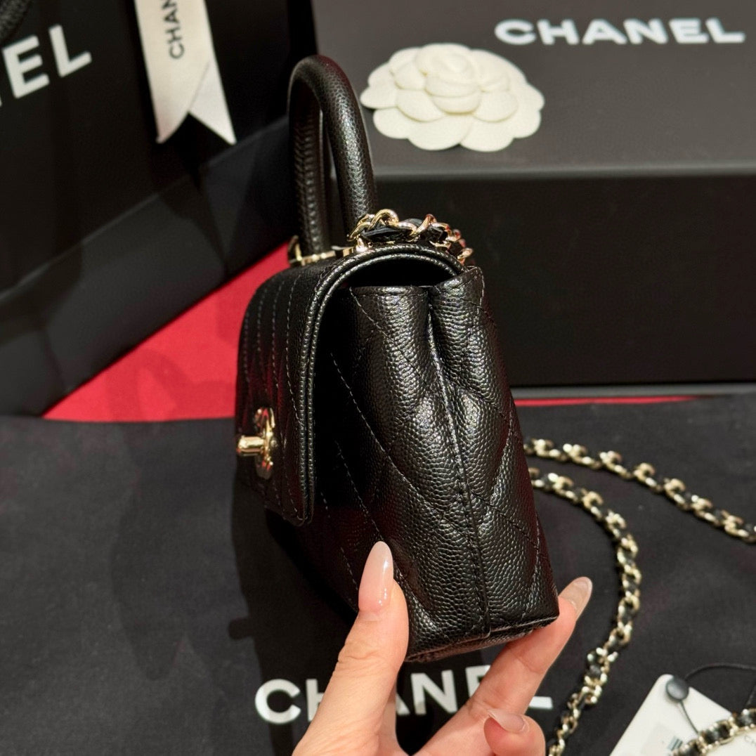 Chanel 24K Nano Coco Handle (11.5x14.5x5.5cm)