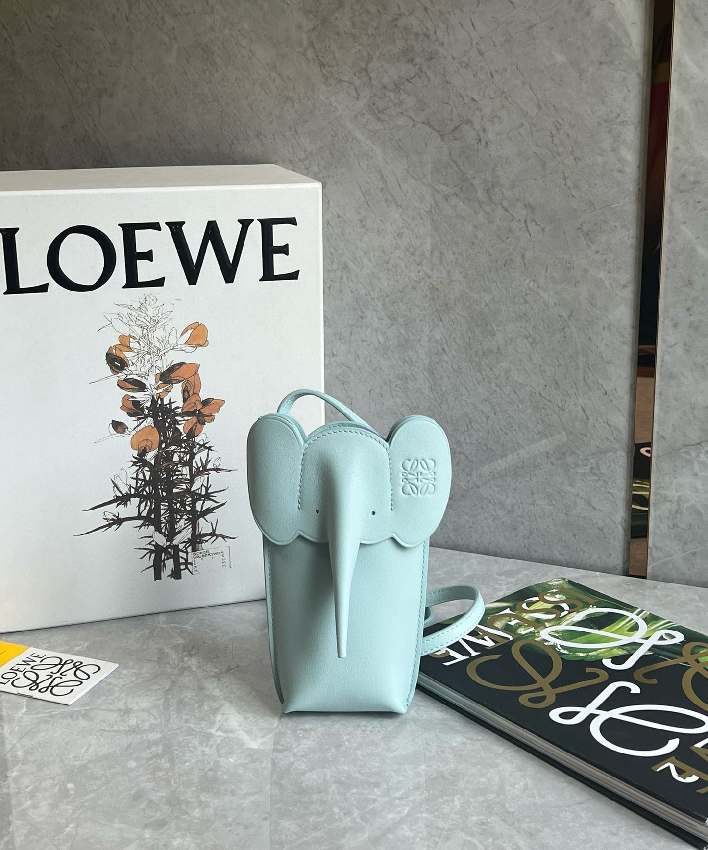 Loewe Elephant Phone Bag(8x4x19cm)