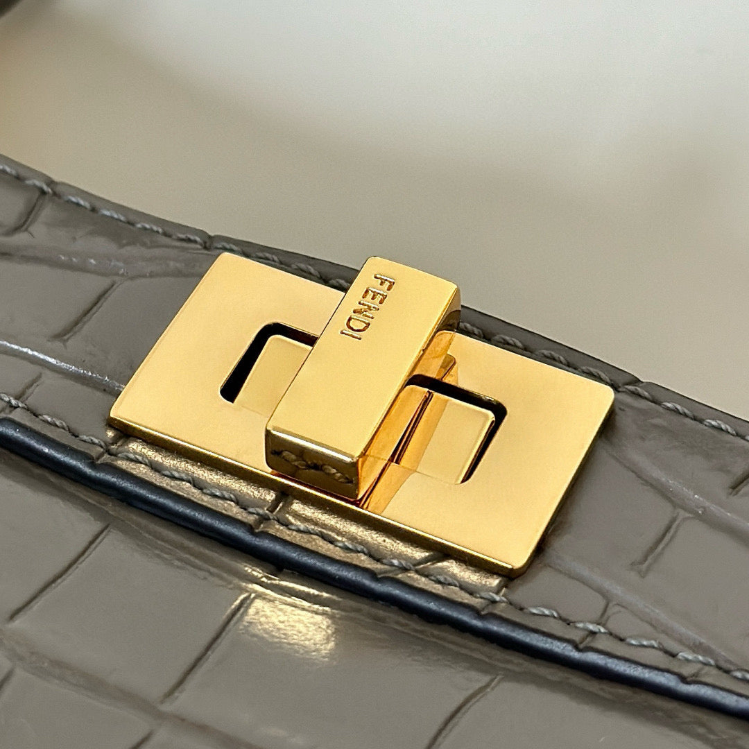 Fendi Peekaboo ISeeU Petite Precious Skin Bag