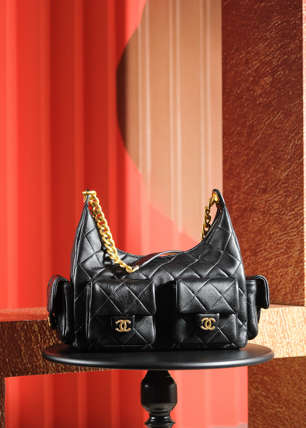 Chanel 25C Hobo Bag (27x35x18cm)