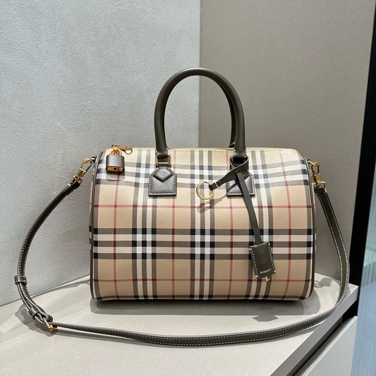 Burberry Medium Check Bowling Bag
