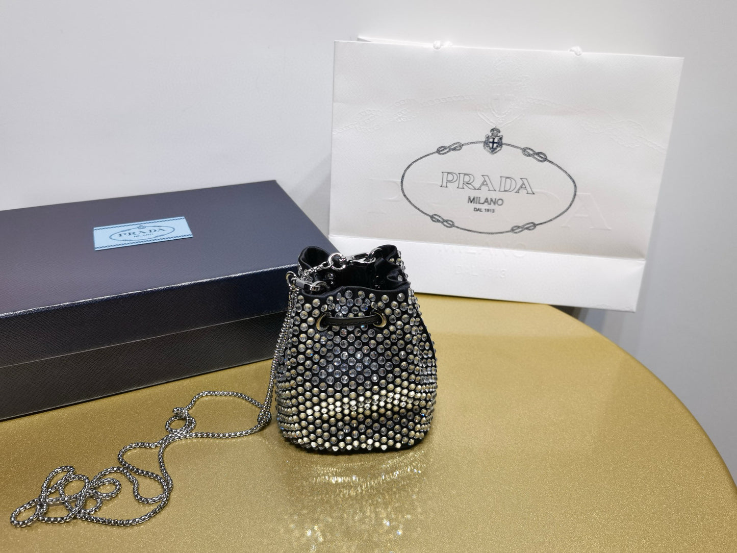 Prada Crystal Cross Body Bag Mini