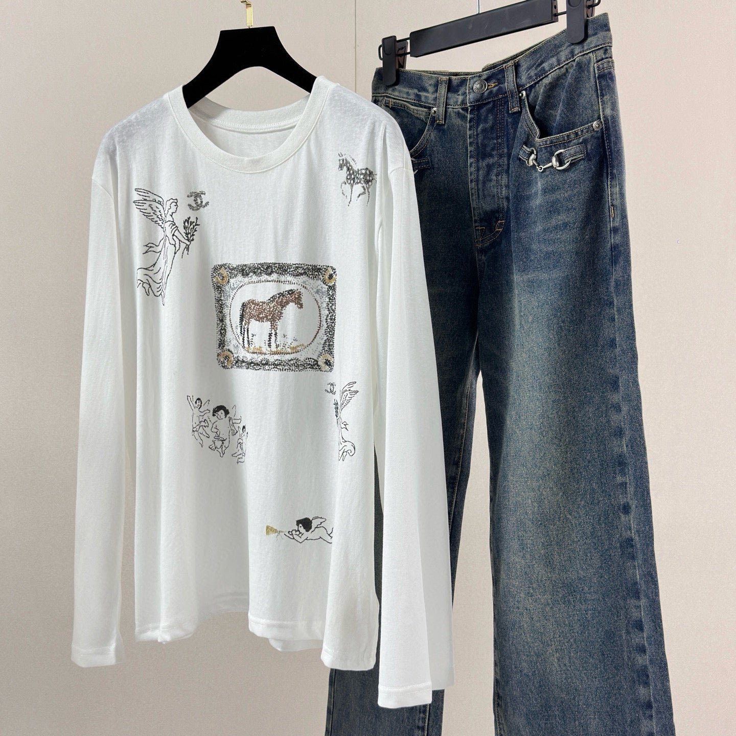 Chanel Long Sleeve Top Set