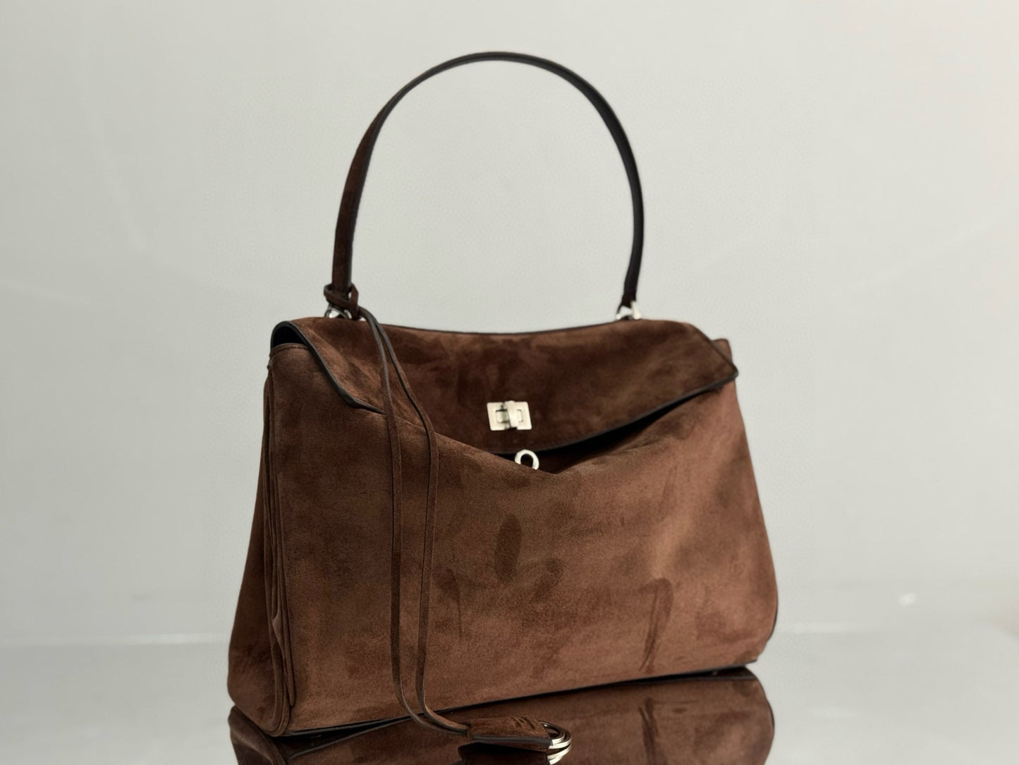 BLCG Rodeo Medium Suede Handbag 35x23x11cm