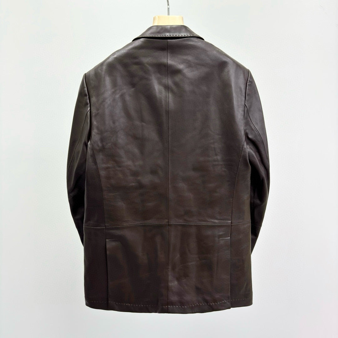 Brunello Cucinelli Leather Coat