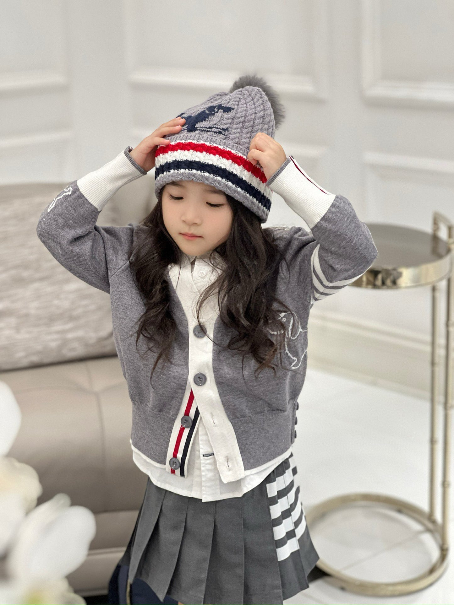 TB Cardigan/Skirt Set