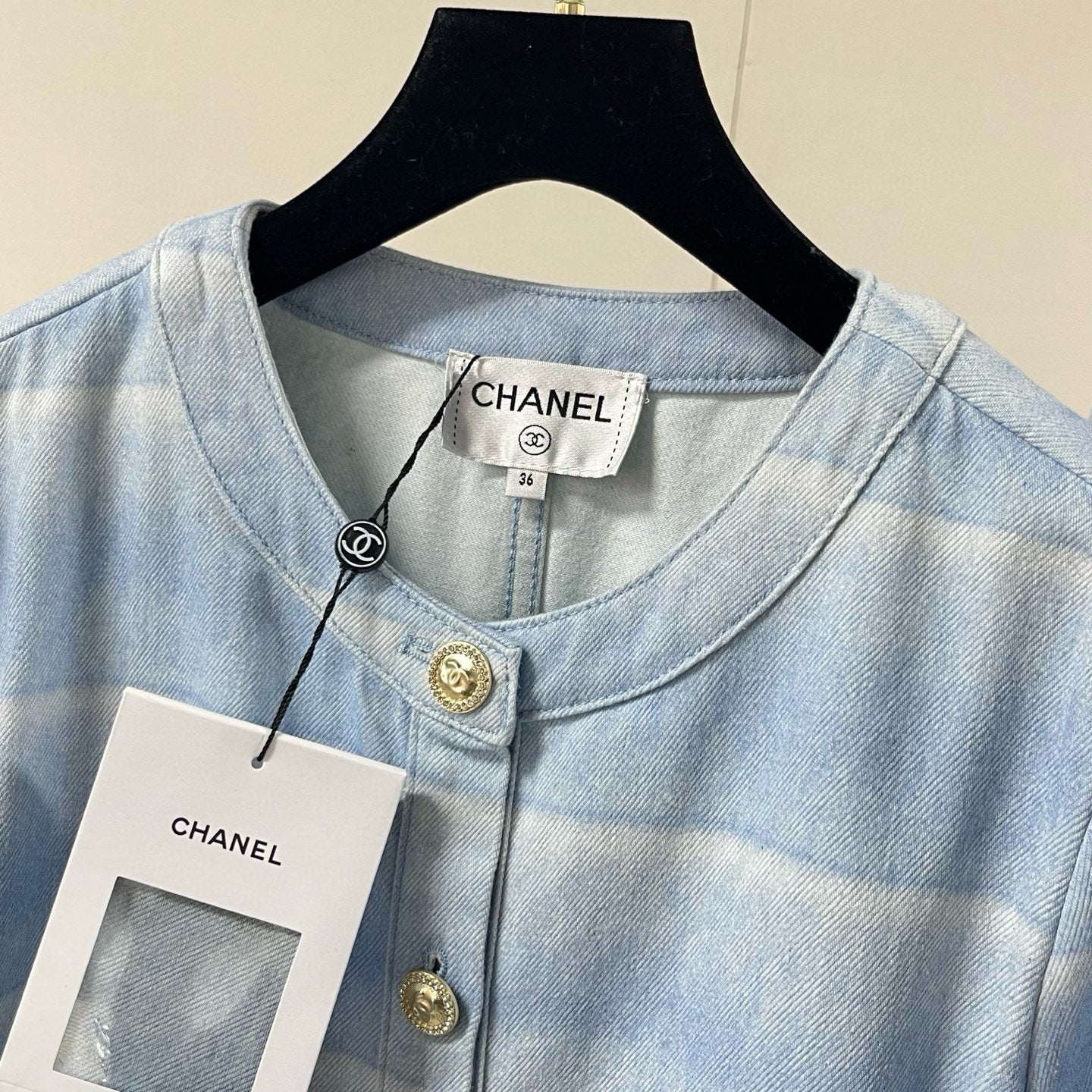 Chanel Denim Jacket With Pants Set