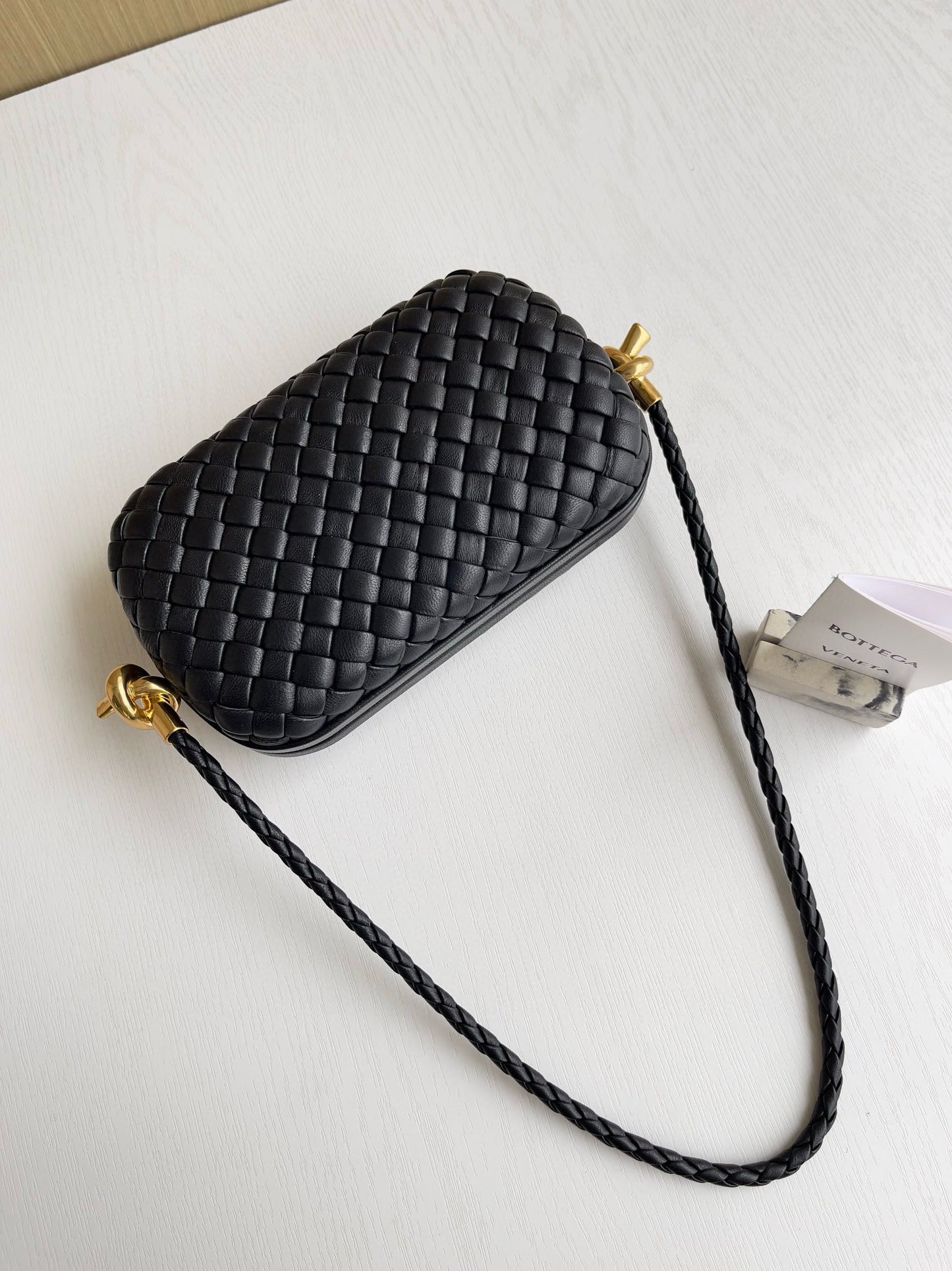 BV Knot Foulard Intrecciato Shoulder Bag