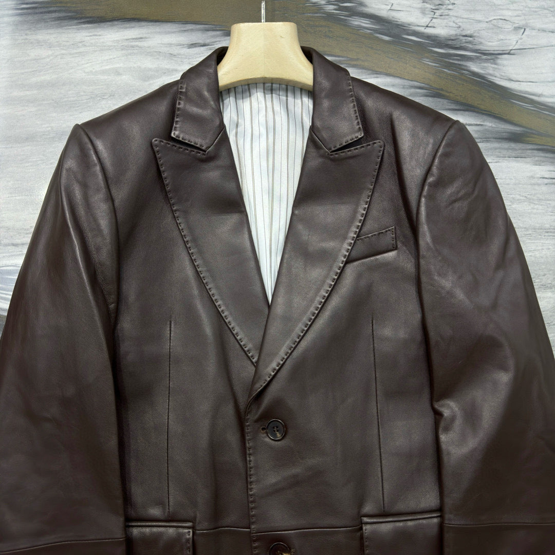 Brunello Cucinelli Leather Coat