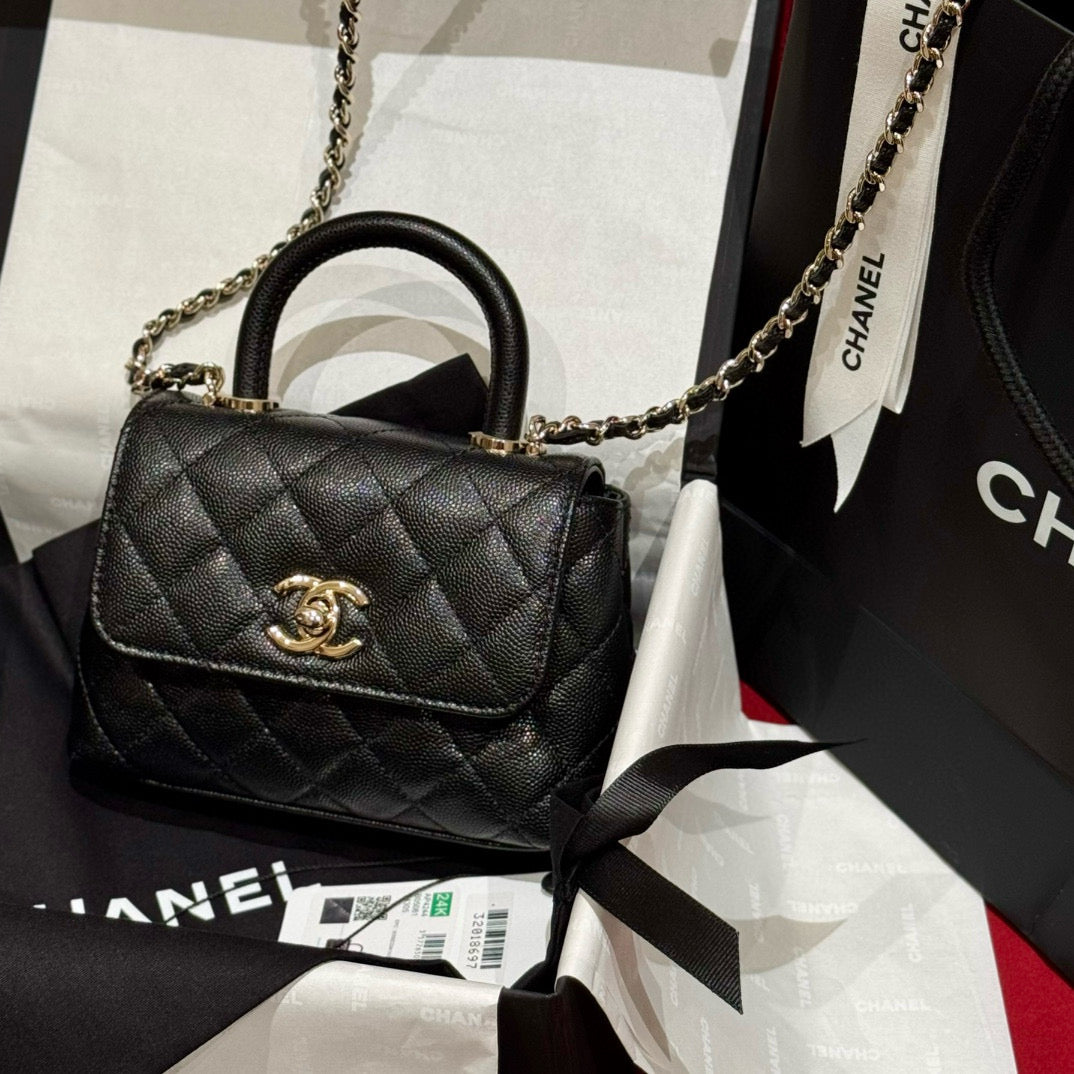 Chanel 24K Nano Coco Handle (11.5x14.5x5.5cm)