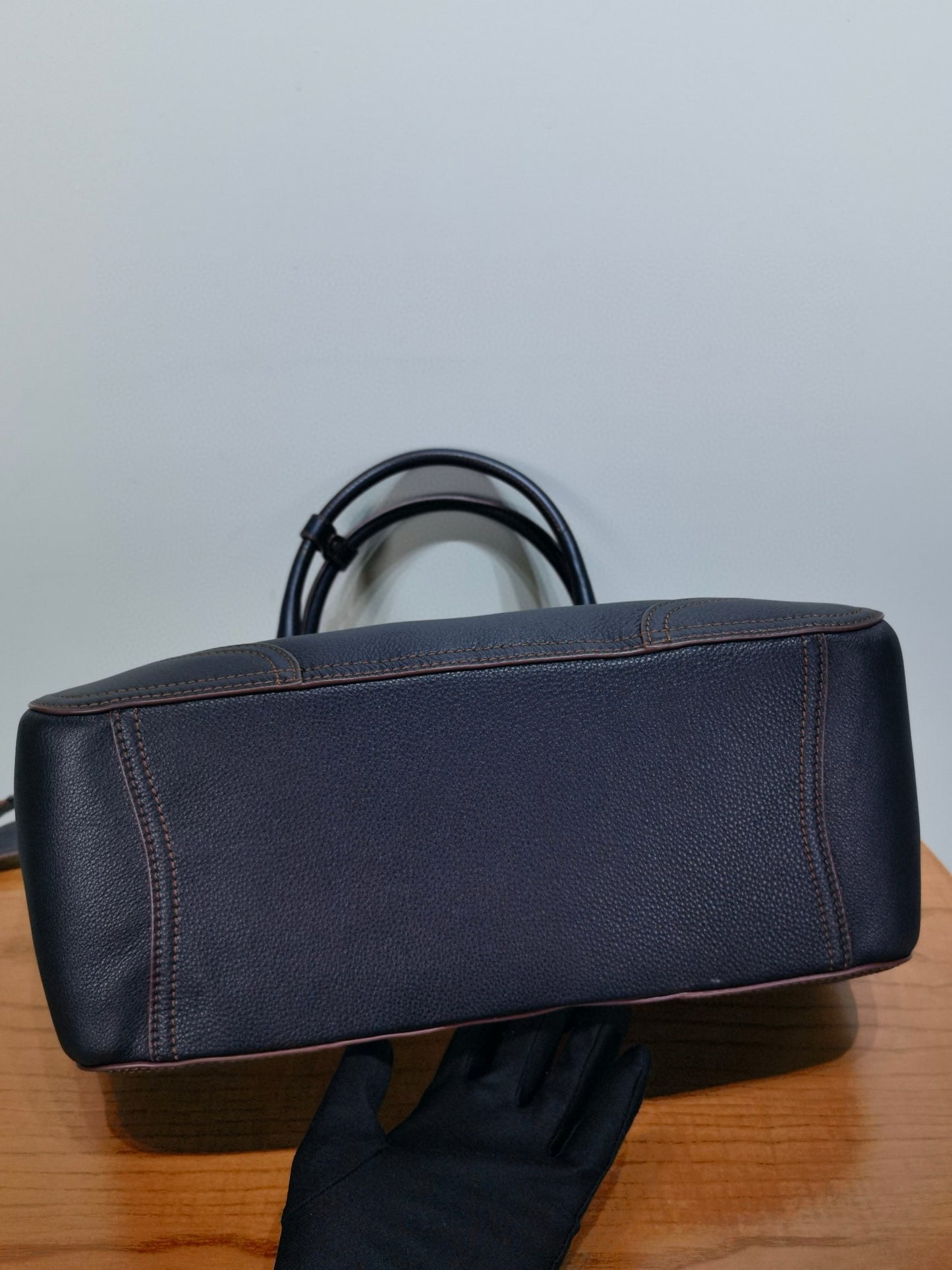 PD Large Leather Tote Bag 38x32x14cm