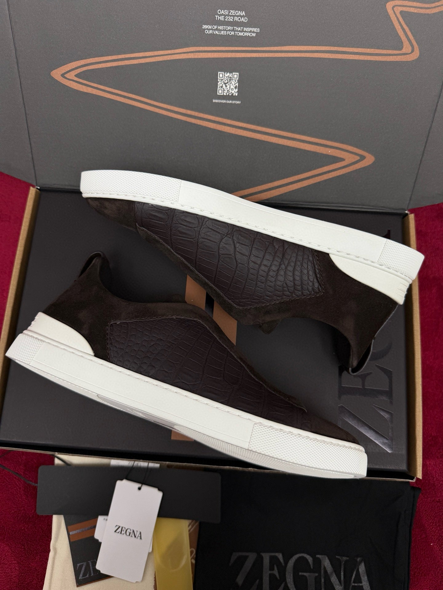 Zegna Alligator Sneakers