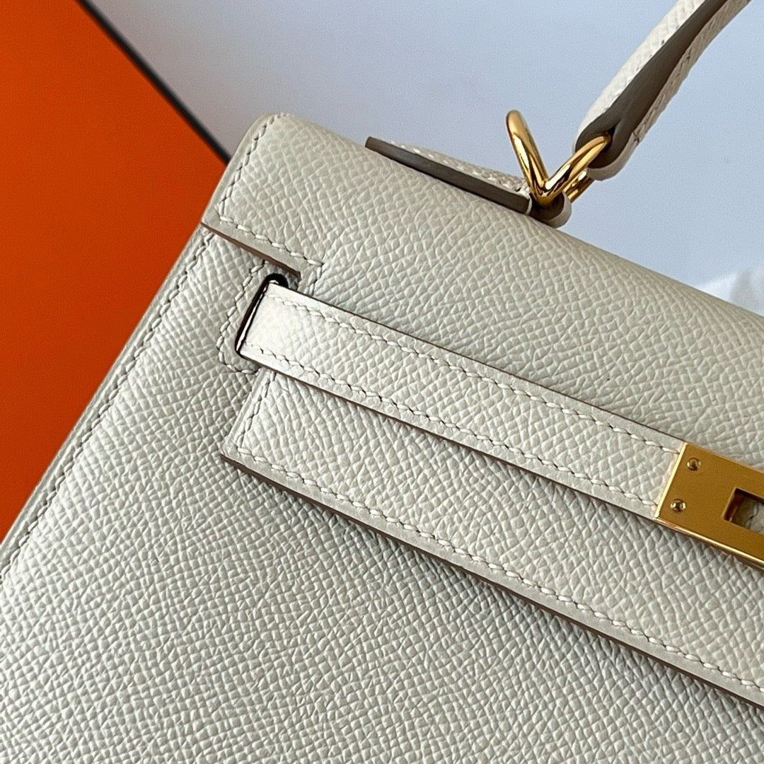 Hermes Kelly, 25cm, CK 10, Epsom