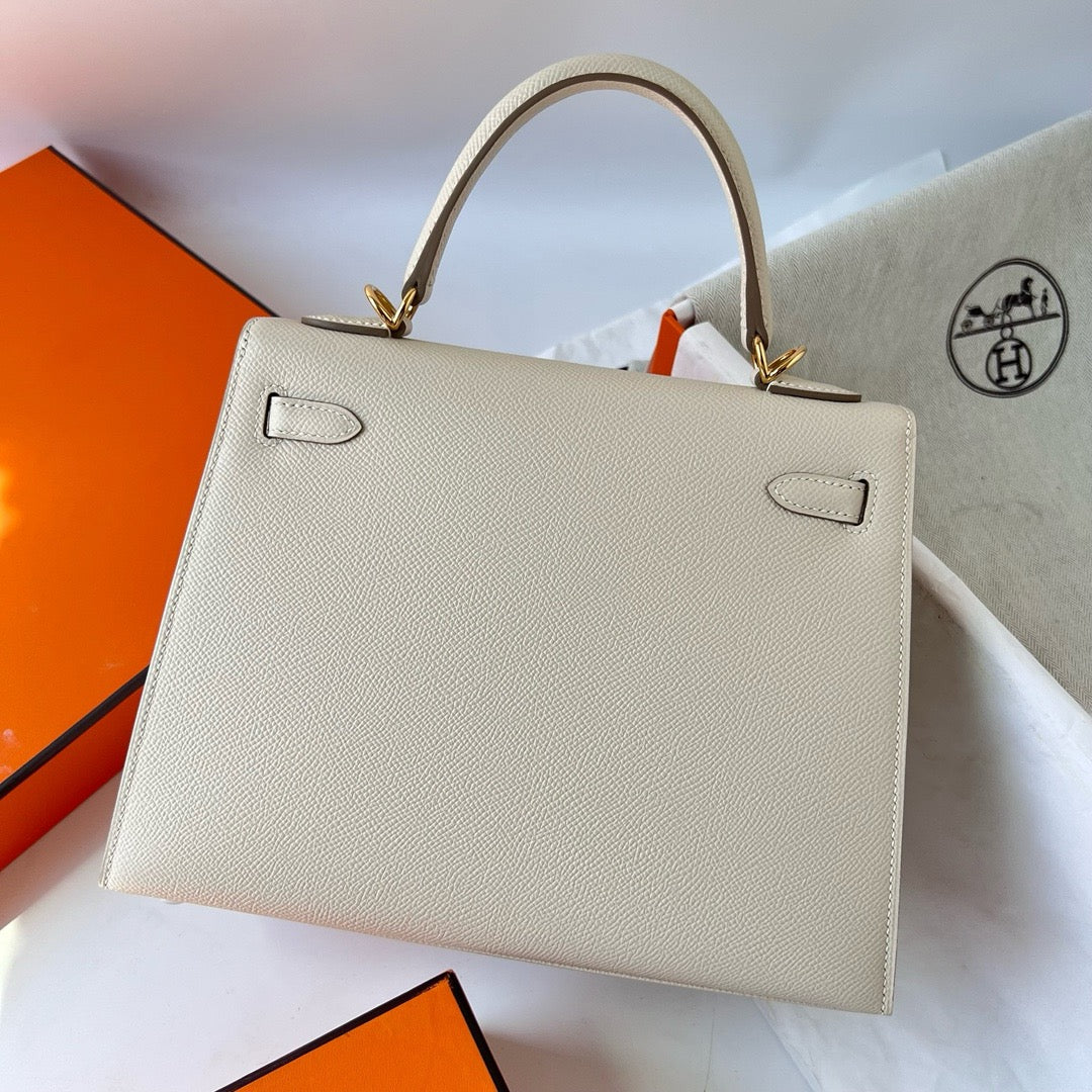 Hermes Kelly, 25cm, CK 10, Epsom