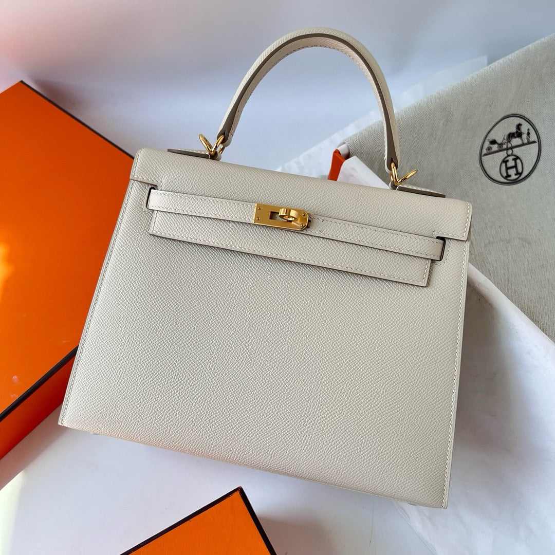 Hermes Kelly, 25cm, CK 10, Epsom