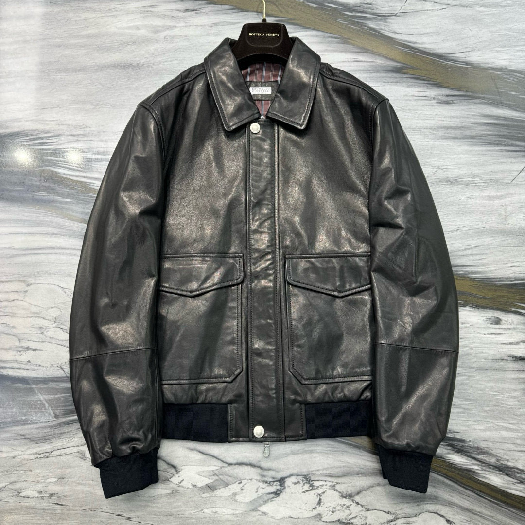 Brunello Cucinelli Leather Jacket