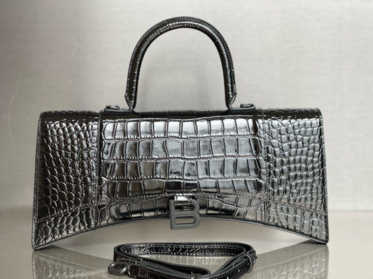 BLCG Hourglass XS Crocodile Tote Bag(6x15x35cm)