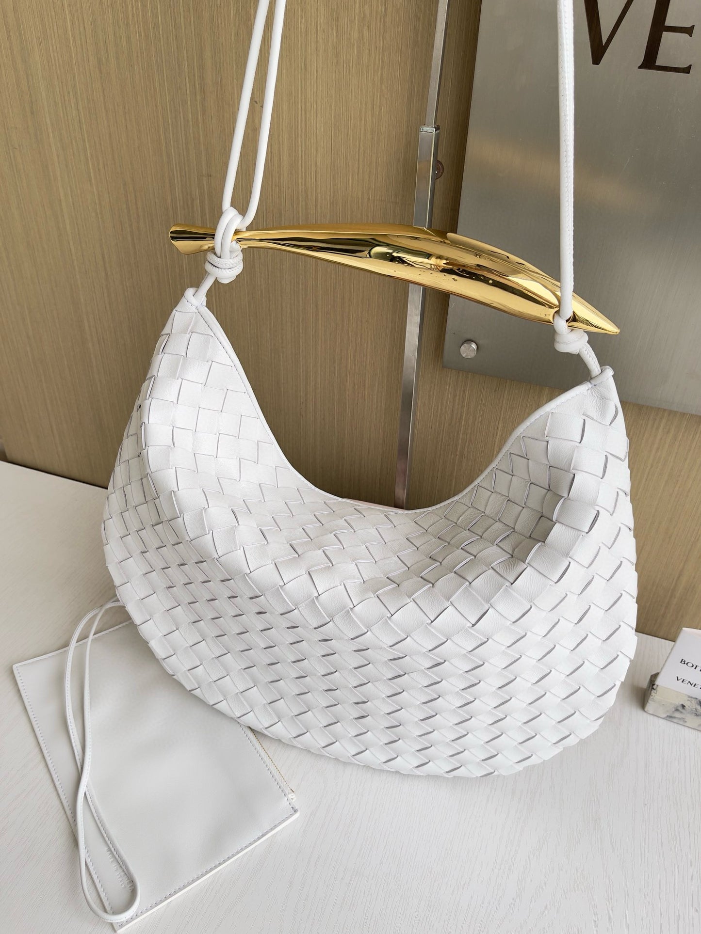 BV Baby Sardine Shoulder Bag
 39x31x12cm