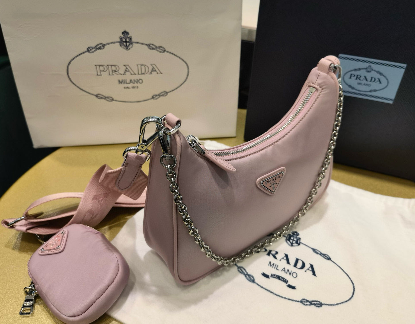 PD Re-Nylon Saffiano Bag