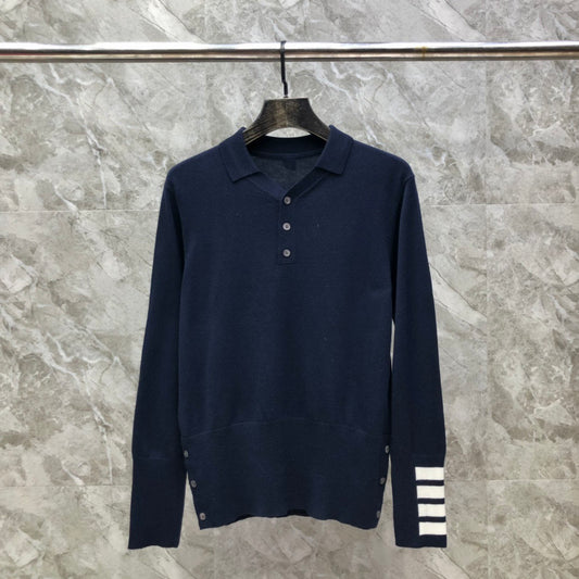 Thom Browne Long Sleeve Polo