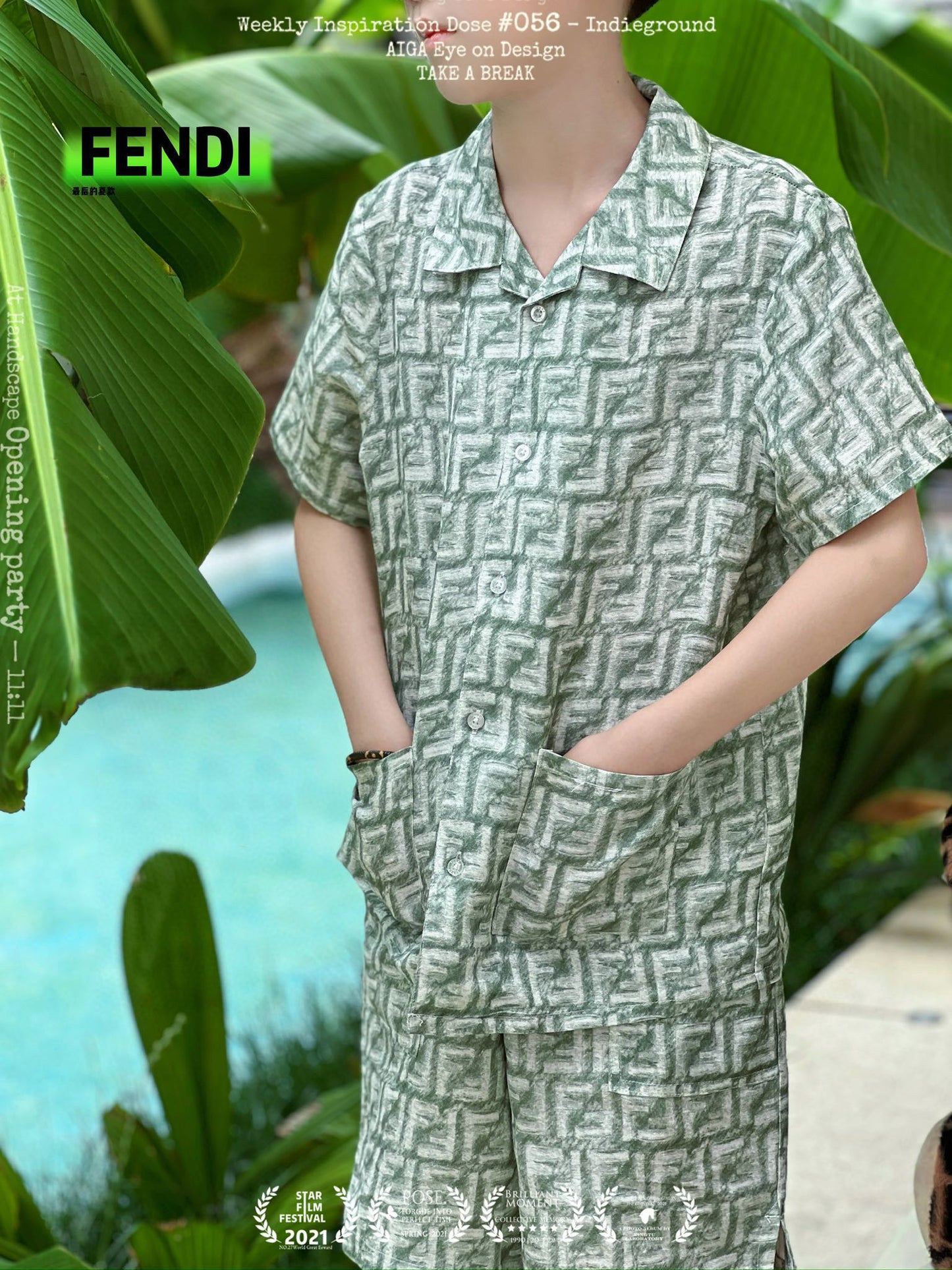 Fendi Polo/Short Pant Set