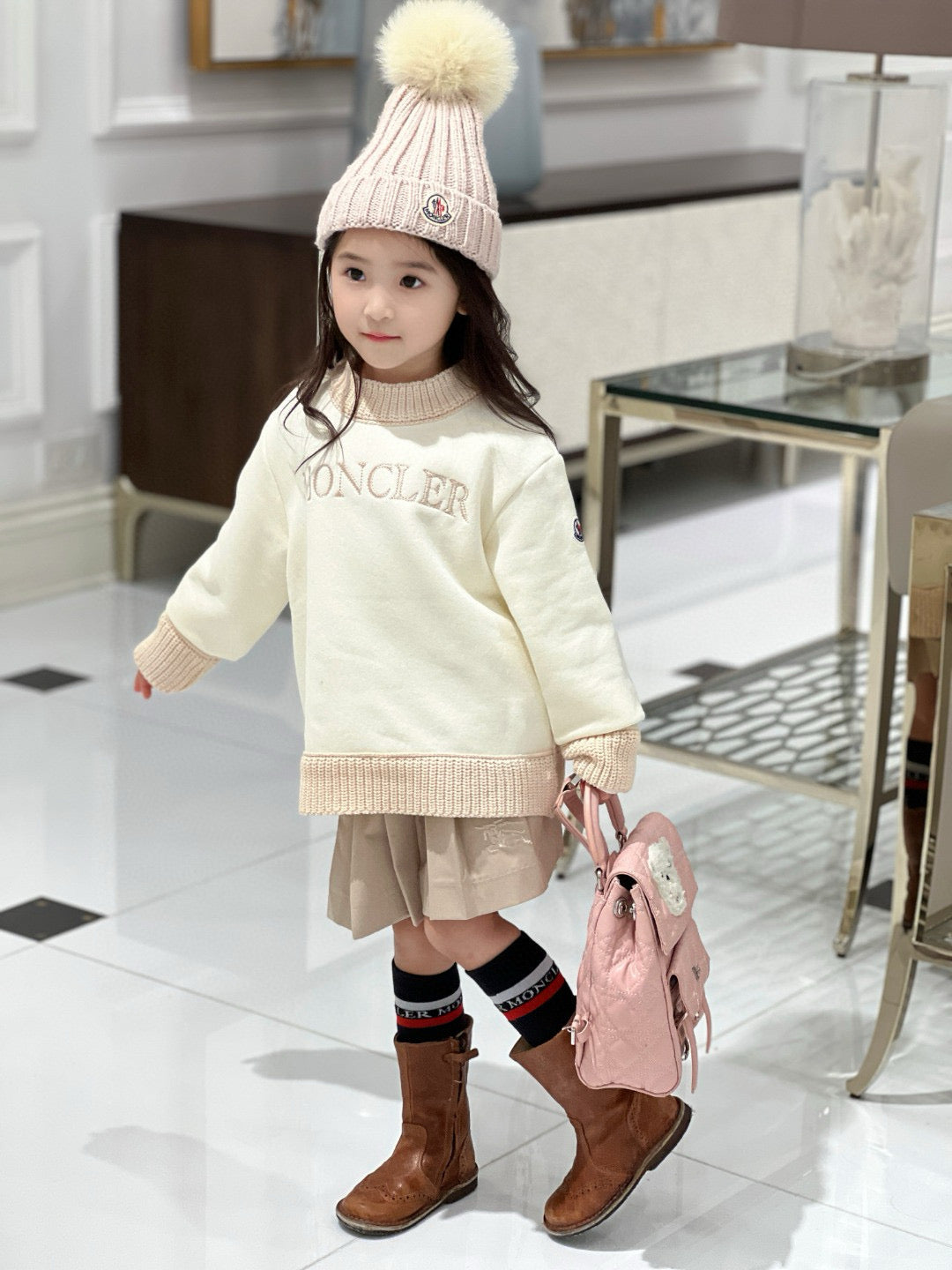 Moncler Sweater/Skirt Set