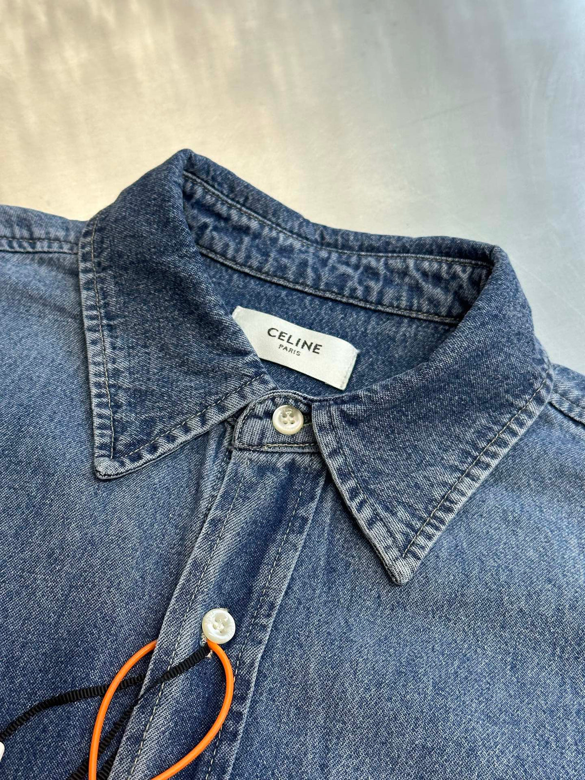 Celine Long Sleeve Denim Shirt