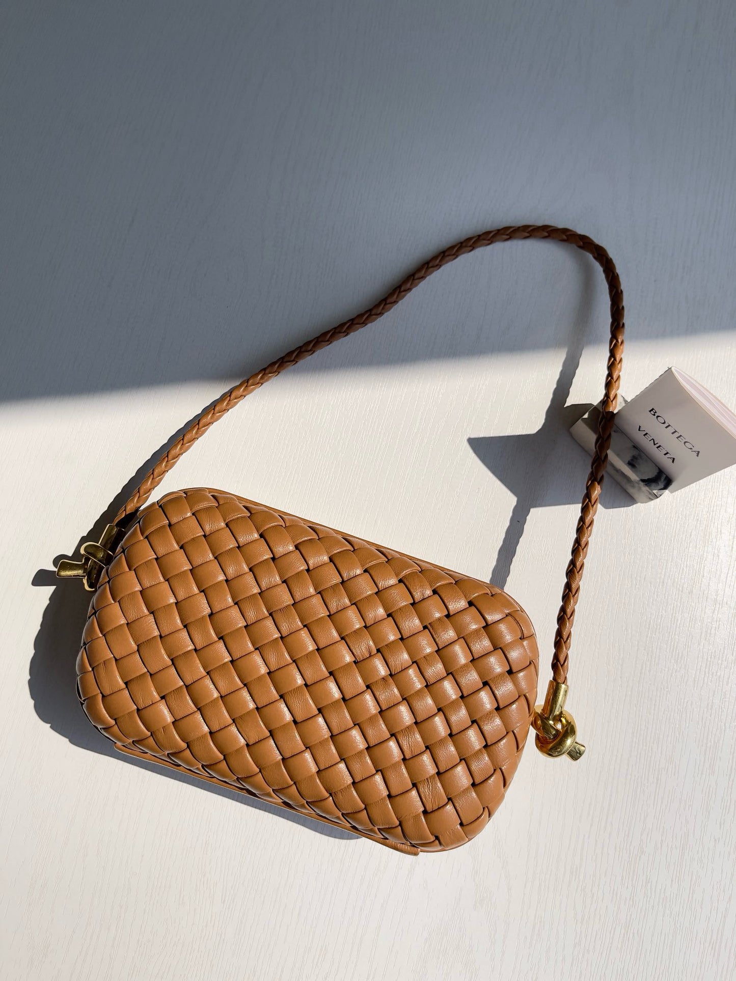 BV Knot Foulard Intrecciato Shoulder Bag