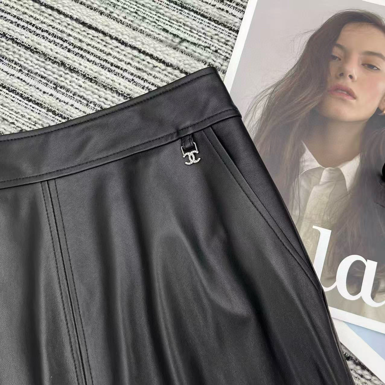 Chanel Leather Shorts