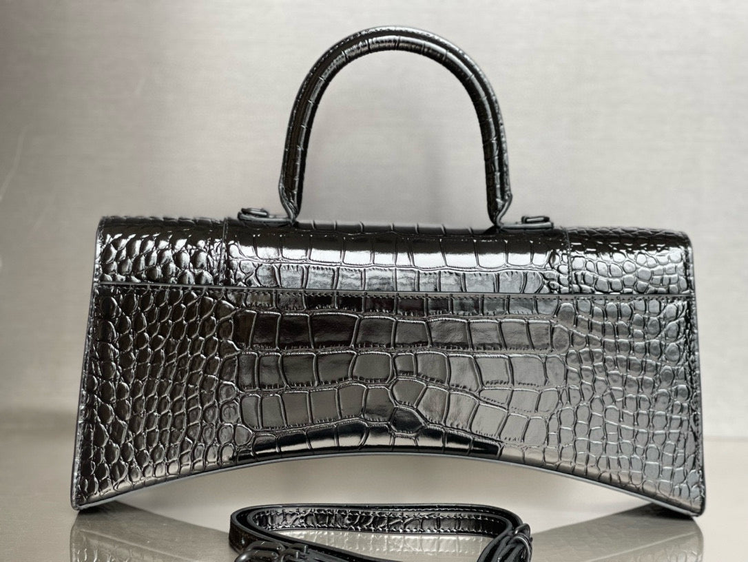 BLCG Hourglass XS Crocodile Tote Bag(6x15x35cm)