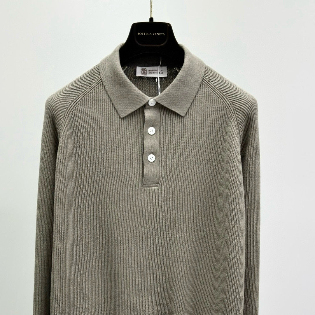 Brunello Cucinelli Long Sleeve Polo