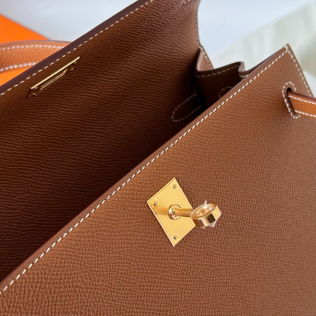 Hermes Kelly, 25cm, CK 37, Epsom