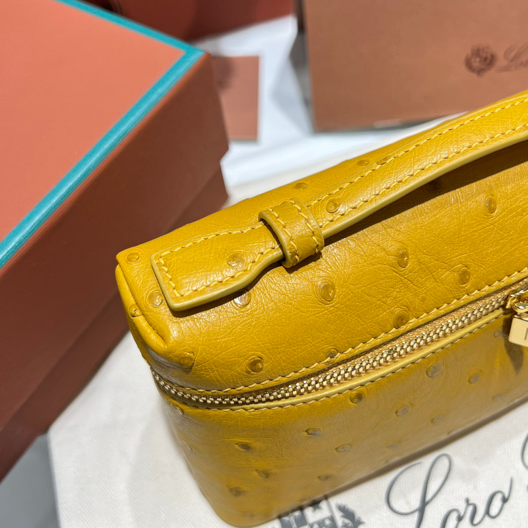 LP Extra Pocket L19 Ostrich Leather Bag