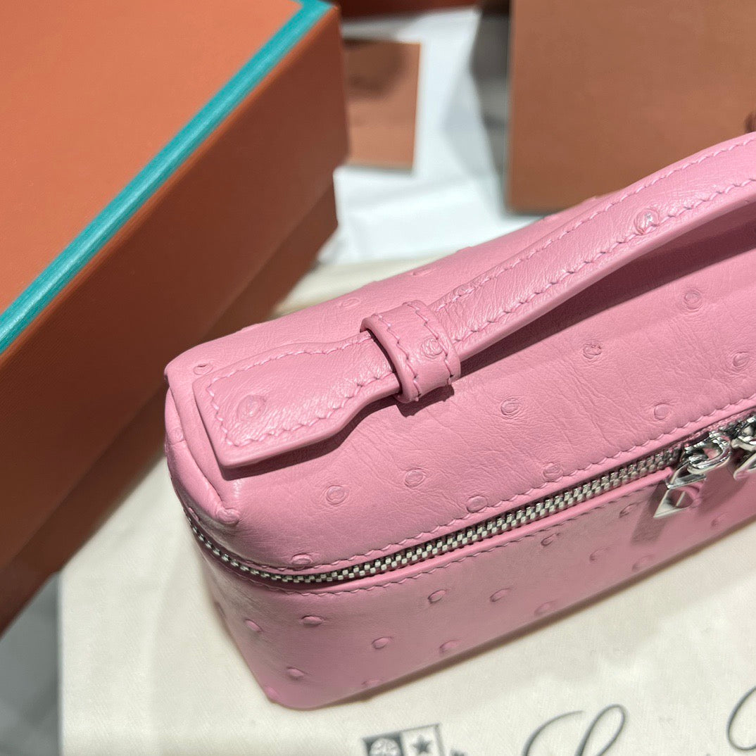 LP Extra Pocket L19 Ostrich Leather Bag