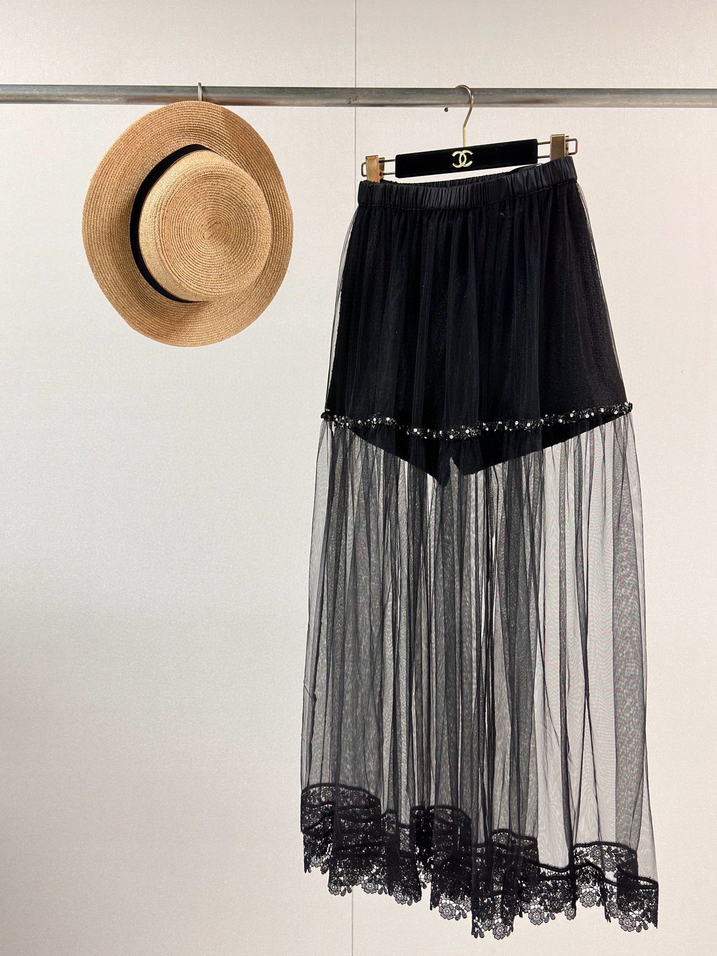 Chanel Sheer Layered Skirt